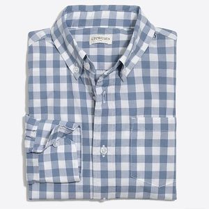 J. Crew Factory boys long-sleeve flex patterned washed shirt